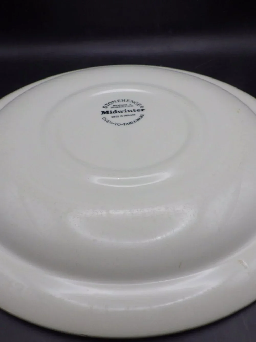 Midwinter Stonehenge White Dinner Plate/ Made in England